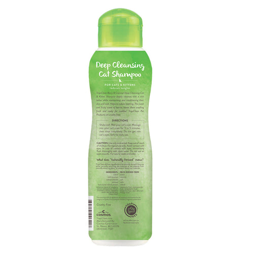 TropiClean Berry & Coconut Deep Cleansing Shampoo for Cats & Kittens, 12oz