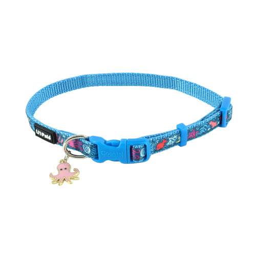 Coastal Pet Products Li'l Pals by Coastal Charming Ribbon Overlay Dog Collar