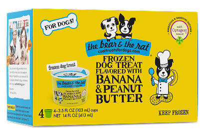 The Bear & The Rat Banana & Peanut Butter Dog Ice Cream Treat