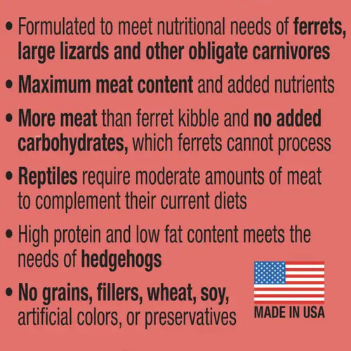 Evanger's Beef Dinner for Ferrets & Exotic Pets