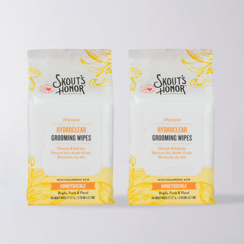 Skout's Honor HydroClear™ Grooming Wipes Honeysuckle