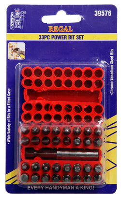 Service Tool Regal Power Bit Set 33Pc