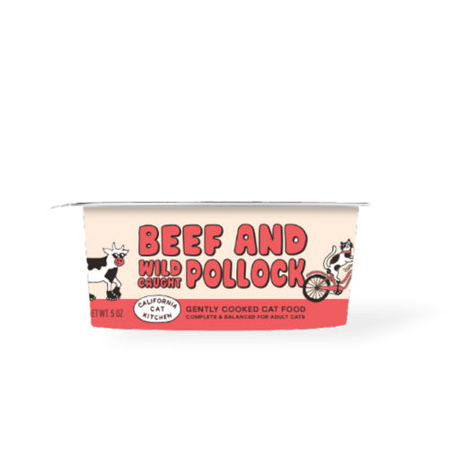 California Cat Kitchen Beef & Pollock Ground Gently Cooked Fresh Frozen Cat Food