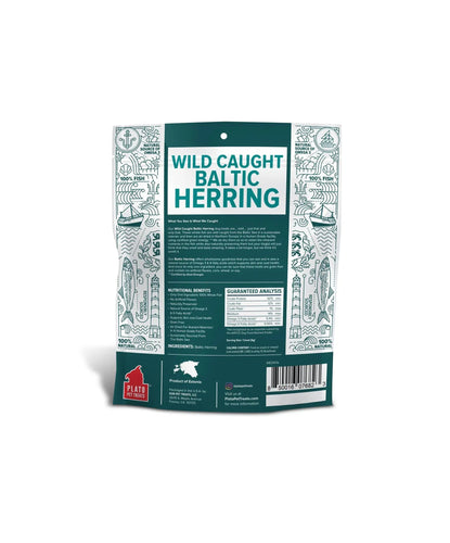Platos Pet Treats Premium Wild Caught Baltic Herring Dog Treats