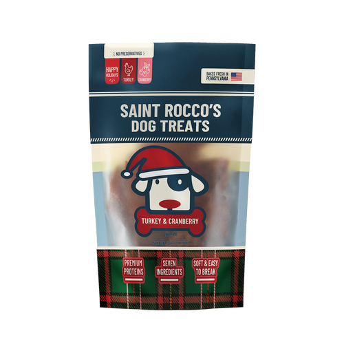 Saint Rocco’s Treats Turkey & Cranberry Treats Dog Treats