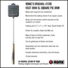 Rome Industries XL Square Pie Iron Cast Iron