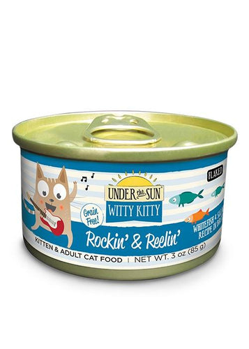 Canidae Under the Sun Witty Kitty: Rockin & Reelin Grain Free Whitefish and Salmon Flaked Canned Cat Food