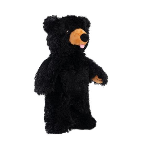 Tall Tails Stuffless Black Bear Squeaker Dog Toy