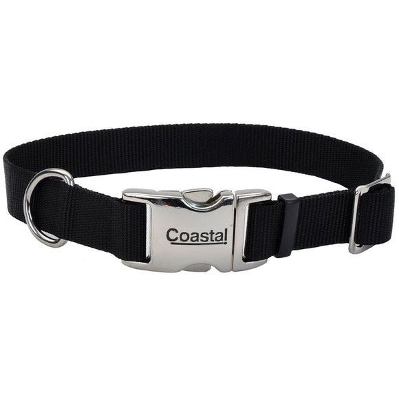 Coastal Adjustable Dog Collar with Metal Buckle