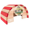 WOOD DEN HIDE OUT (LARGE, RED/NATURAL)