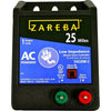 ZAREBA 25MI AC LOW IMPEDENCE ENERGIZER (25 MILE, Black)