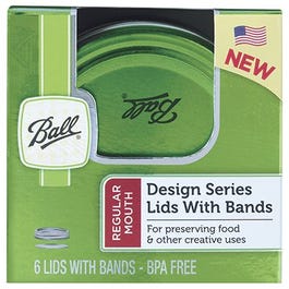 Canning Lids & Bands, Green