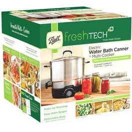 Freshtech Waterbath Canner & Multi-Cooker, Electric, 21-Qt.