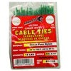 Tool City 4 in. L Green Cable Tie 100 Pack