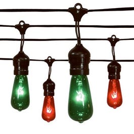 Christmas Light Set, Edison Drop, Red & Green, 20-Ct.