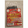 Tool City Ultra Light Duty Cable Ties Pure Nylon Black 18 lbs 4 100 Pack