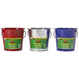 Bitefighter Citronella Wax Candle Metal Bucket, Red, Blue or Galvanized, 17-oz.