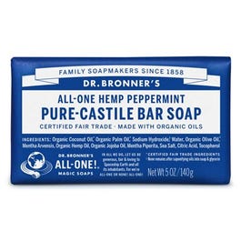 Castile Bar Soap, Peppermint, 5-oz.