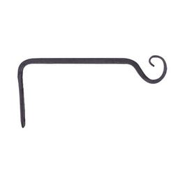 Hanging Plant Hook, Straight, Black, 6-In.