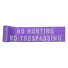 Barricade Tape, No Hunting, No Trespassing, Purple, 6-In. x 100-Ft.