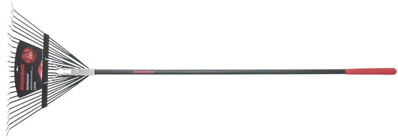 Razor-Back 24-tine steel leaf rake (68″ height × 24″ width × 2.125″ depth)