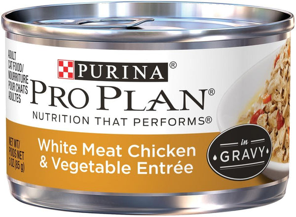 Purina Pro Plan Savor Adult White Chicken with Vegetables in Gravy