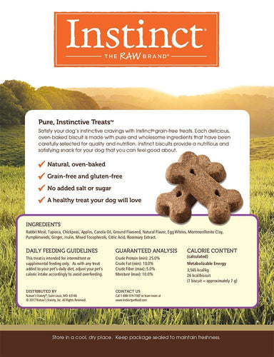 Nature's Variety Instinct Rabbit Meal and Apple Biscuits