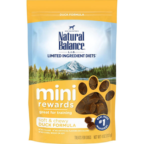 Natural Balance Limited Ingredient Diets Mini Rewards Duck Formula Dog Treats