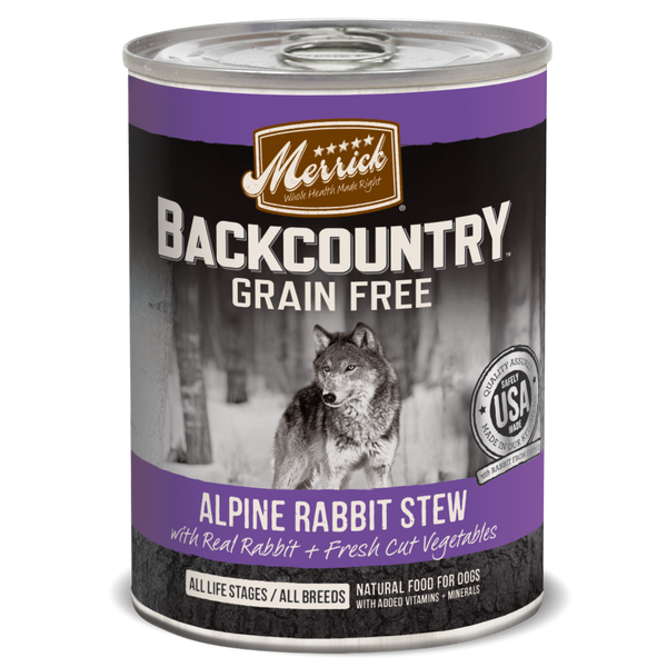 Merrick Backcountry Grain Free Alpine Rabbit Stew Canned Dog Food Pittsburgh PA Pittsburgh Agway