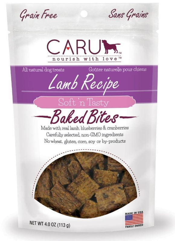 Caru Natural Grain Free Lamb Recipe Bites for Dogs