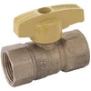 Pipe Fitting, SL Series Gas Ball Valve, Brass, 3/4-In. FPT