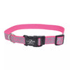 Coastal Pet Products Lazer Brite Reflective Open-Design Adjustable Collar Pink Xebra 3/8 x 8 - 12