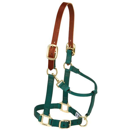 Weaver Leather Breakaway Original Adjustable Chin And Throat Snap Halter Average Green 1