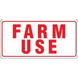 Identification Tag, Farm Use, Rustproof Aluminum, 6 x 12-In.