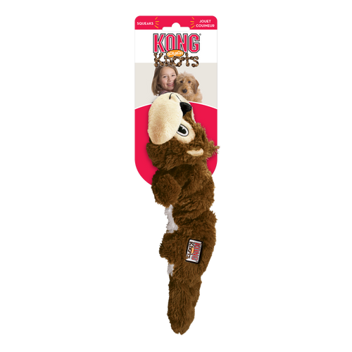 Kong Scrunch Knots Squirrel  Dog Toy