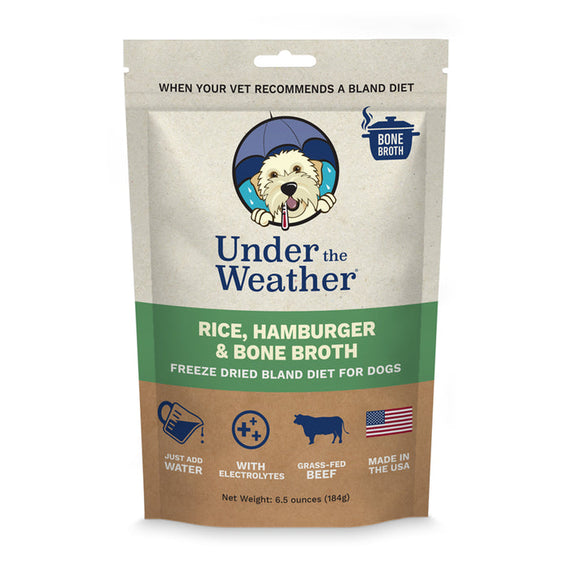 Under the Weather Hamburger, Rice, & Bone Broth Bland Diet For Dogs