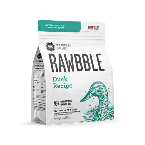 RAWBBLE® FREEZE DRIED DOG FOOD - DUCK RECIPE