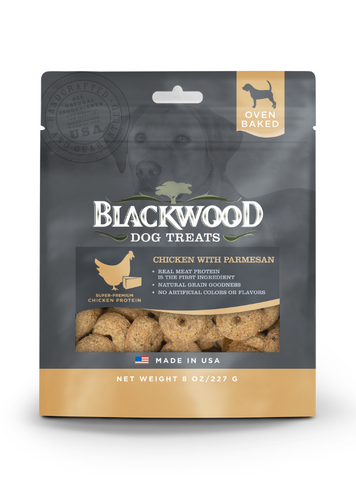 Blackwood Pet Foods Organic Dog Treats with Chicken and Parmesan 8 oz