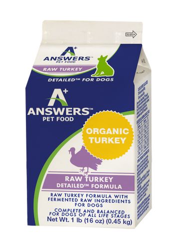Answers Pet Food DetailedTM Raw Turkey