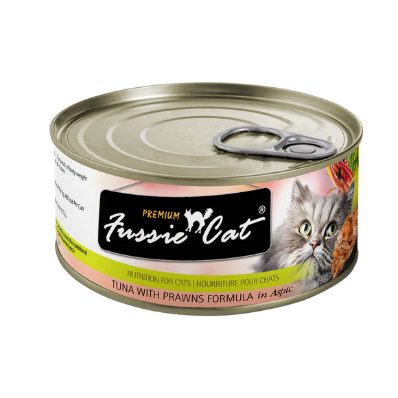 Fussie Cat Premium Tuna With Prawns Formula In Aspic (2.28-oz, single can)