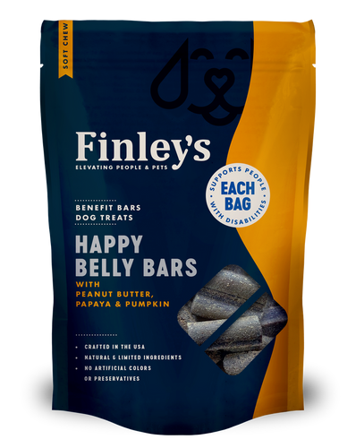 Finley's Happy Belly Soft Chew Benefit Bars Dog Treats