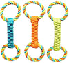 DOG TOY WEAVE AND ROPE TUG