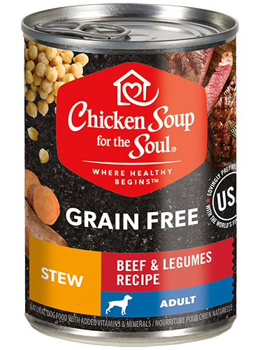 Grain Free Wet Dog Food - Beef & Legumes Recipe Stew