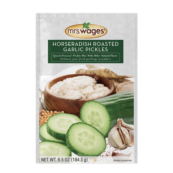 Mrs. Wages® Quick Process® Horseradish Roasted Garlic Pickle Mix With Other Natural Flavor (6.5 oz)