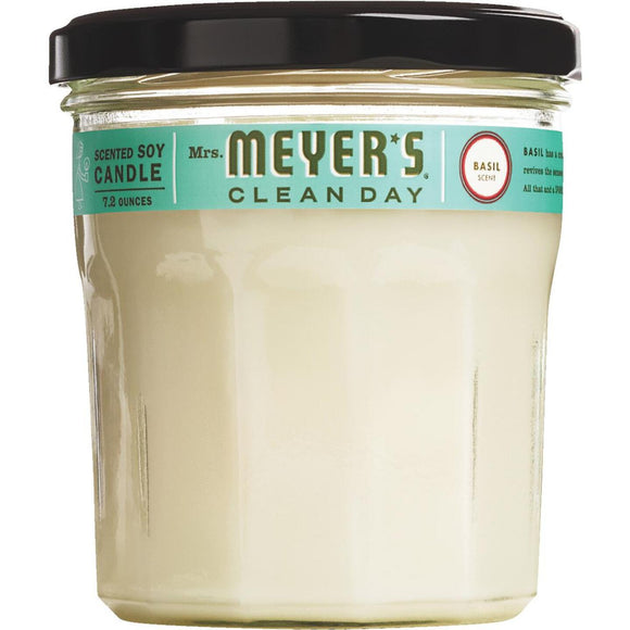 Mrs Meyer's Clean Day 7.2 Oz. Basil Jar Candle