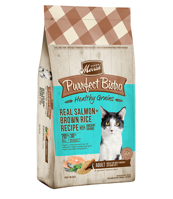 Purrfect Bistro Healthy Grains Real Salmon + Brown Rice Recipe