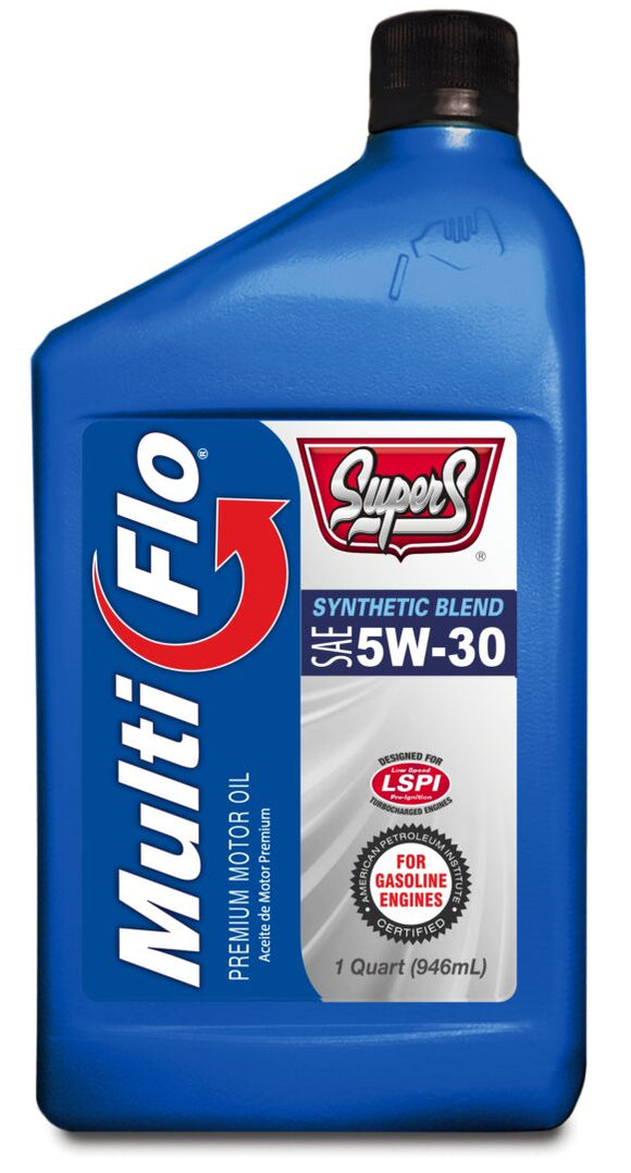 Smittys Supply Super S Multi-Flo Synthetic Blend Sae 5w-30 Sp/ Gf-6a Motor Oil 1 Qt. (1 quart)