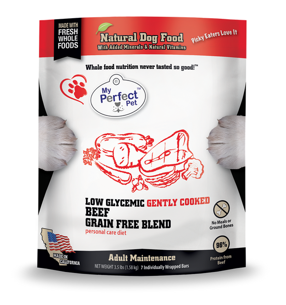 My Perfect Pet Buddy’s Glycemic Friendly Beef Blend