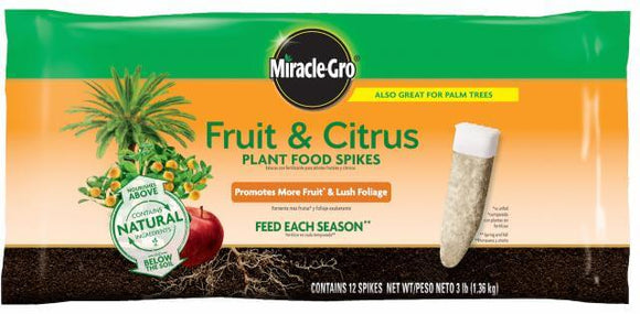 Miracle-Gro® Fruit & Citrus Plant Food Spikes (3 lbs)