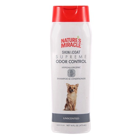 Nature's Miracle Skin & Coat Supreme Odor Control - Hypoallergenic Shampoo & Conditioner